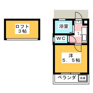めぞんるみえる【2階】の間取り