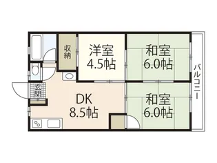 コーポ岡谷【2階】の間取り