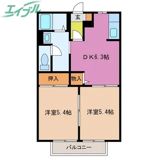 ソフィア壱番館【2階】の間取り