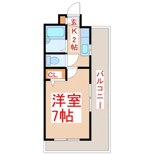 ささぬきステーションハイツ【4階】の間取り