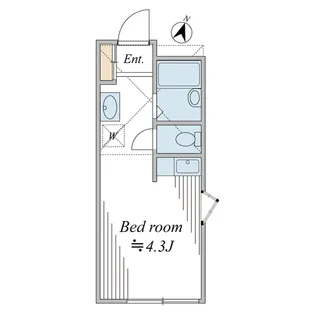 シャンブル八景【1階】の間取り