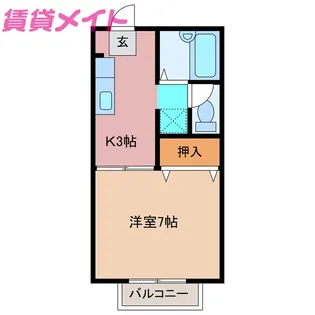 ヴィラ住吉【2階】の間取り