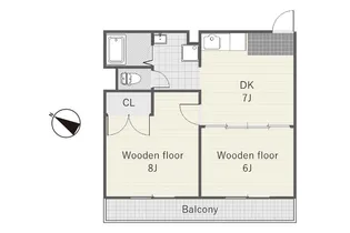 AKN松南S2【1階】の間取り