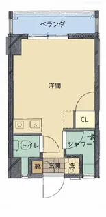 1Rの間取り画像