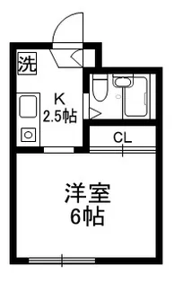 フレール三田【1階】の間取り