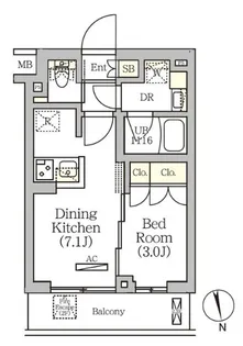 ARKMARK南品川【1階】の間取り
