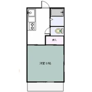 コーポバイオレット【2階】の間取り