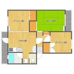 コーポ近江屋2【1階】の間取り