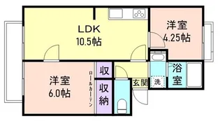 コープU2【1階】の間取り