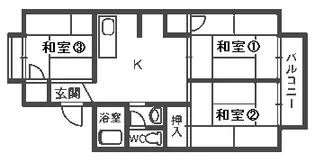 パレーシャル【2階】の間取り