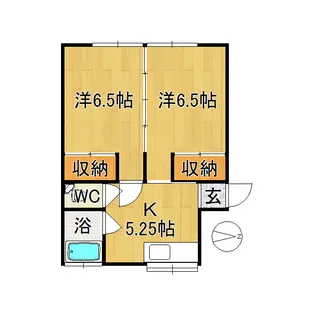 コーポつくし【2階】の間取り