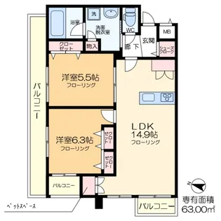 (仮称)南小岩5丁目メゾン【2階】の間取り