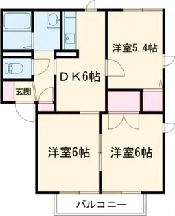 グランシャリオB【1階】の間取り