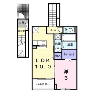 埼玉県さいたま市見沼区深作2【アパート】の間取り