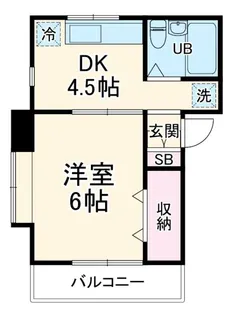 シャトレ東林間【2階】の間取り