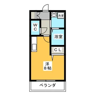 アドニス杁中【2階】の間取り