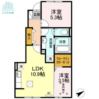 ラ ルーチェ【1階】の間取り