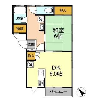 クレメンティア B【2階】の間取り