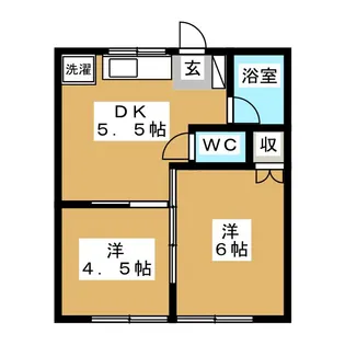 シャルムスズキIII【2階】の間取り