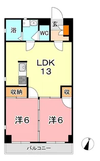 岡山県倉敷市堀南【マンション】の間取り