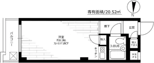 1Rの間取り画像