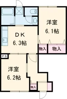 レティシアつくば B【1階】の間取り