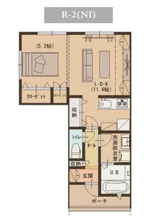 新潟県小千谷市大字稗生【アパート】の間取り