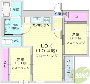 REGALEST Y.s【3階】の間取り