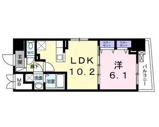 東京都中央区日本橋小伝馬町【マンション】の間取り