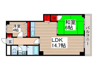 パラスト北小金の間取り
