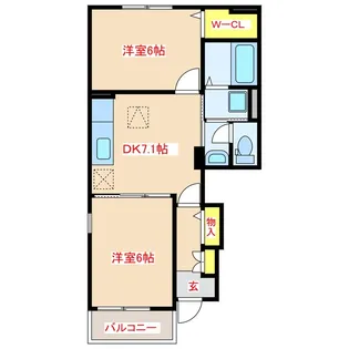 サンフェアIII【1階】の間取り