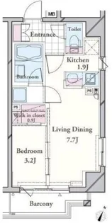 1LDKの間取り画像