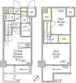 東京都目黒区青葉台3【マンション】の間取り