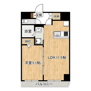 スパシアス鉄砲町東【5階】の間取り