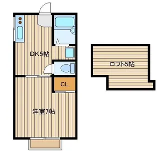 シャトー谷治1【1階】の間取り