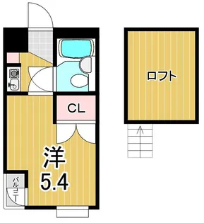 ブルーメアライ36B棟【2階】の間取り