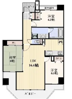 東京都江東区清澄1【マンション】の間取り