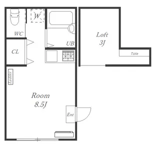 エヴァート保土ヶ谷【1階】の間取り