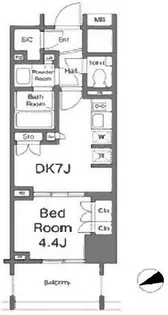 オープンレジデンシア池尻大橋【2階】の間取り