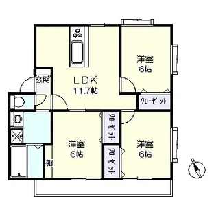 ジュピターB棟【2階】の間取り