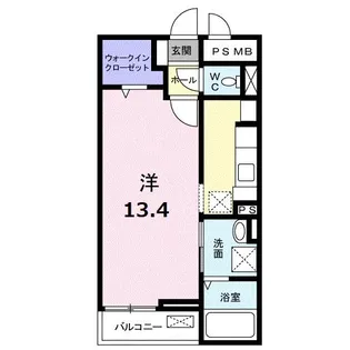 アビタシオン・ボヌール【1階】の間取り