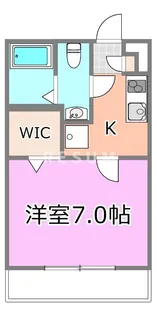 千葉県千葉市中央区新千葉3【アパート】の間取り