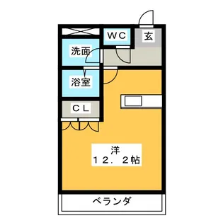 サンシャトレーンII【2階】の間取り