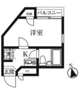 キャトルセゾン東橋本【3階】の間取り
