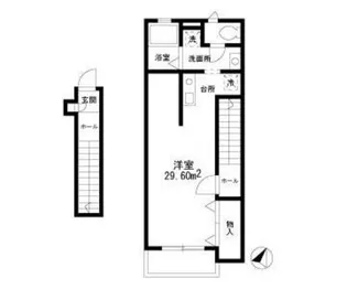 1Rの間取り画像