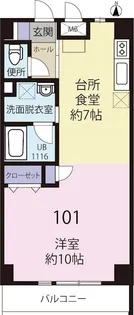 NO SIDE TSUNASHIMA ノーサイド綱島【1階】の間取り