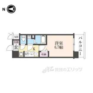 ソルテラス京都JUJO薫【2階】の間取り