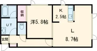 レザングレーヌII【1階】の間取り