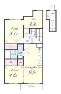 フォレストヒルズ【2階】の間取り
