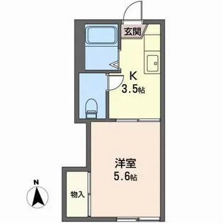 メゾン北五番丁【1階】の間取り